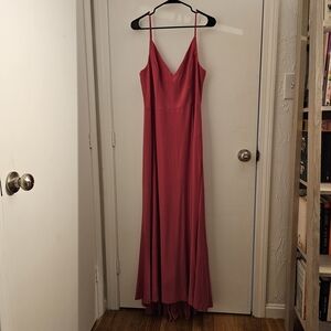 Elegant Pink Evening Gown